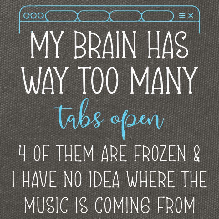 My Brain Has Way Too Many Tabs Open 4 Of Them Are Frozen Cotton Canvas Backpack