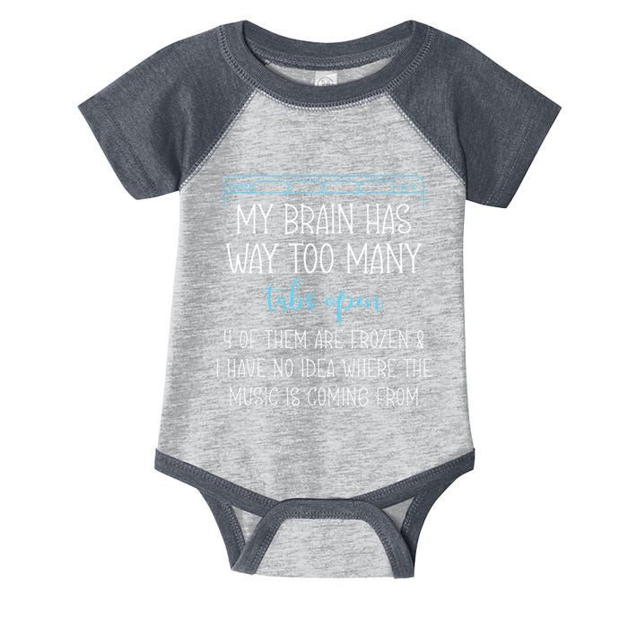 My Brain Has Way Too Many Tabs Open 4 Of Them Are Frozen Infant Baby Jersey Bodysuit