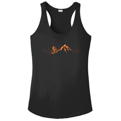 Mountain Bike Heartbeat Cute Bike Heartbeat Ladies PosiCharge Competitor Racerback Tank