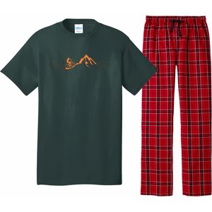 Mountain Bike Heartbeat Cute Bike Heartbeat Pajama Set