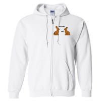 My Butt Hurts Chocolate Easter Bunny Funny Full Zip Hoodie