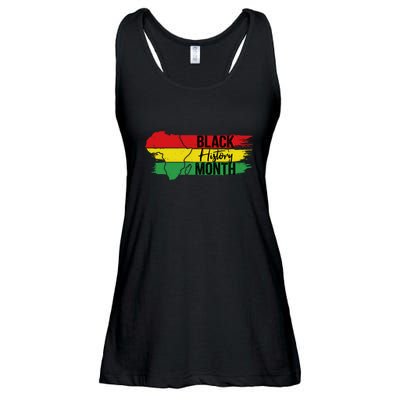 Map Black History Month Gift Ladies Essential Flowy Tank