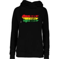 Map Black History Month Gift Womens Funnel Neck Pullover Hood