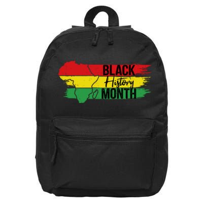 Map Black History Month Gift 16 in Basic Backpack