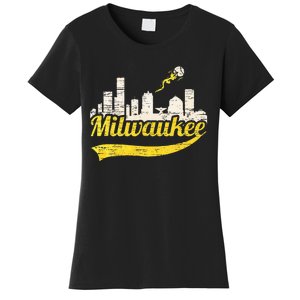 Milwaukee Baseball Home Run City Skyline Women's T-Shirt