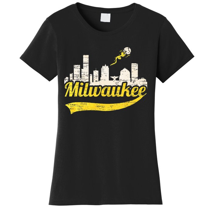 Milwaukee Baseball Home Run City Skyline Women's T-Shirt