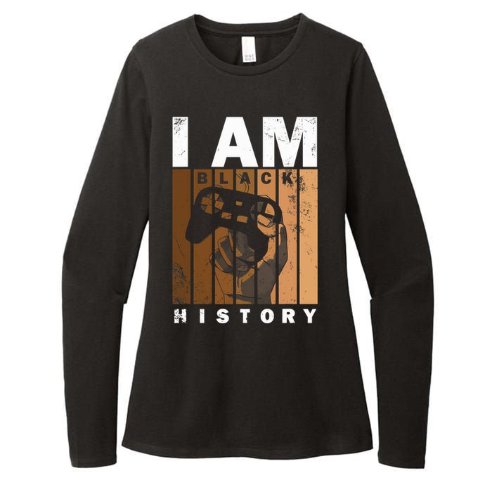 Melanin Black History Month Design For Video Games Lovers Womens CVC Long Sleeve Shirt