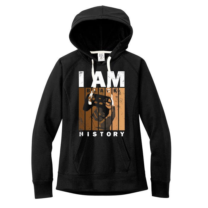 Melanin Black History Month Design For Video Games Lovers Women's Fleece Hoodie