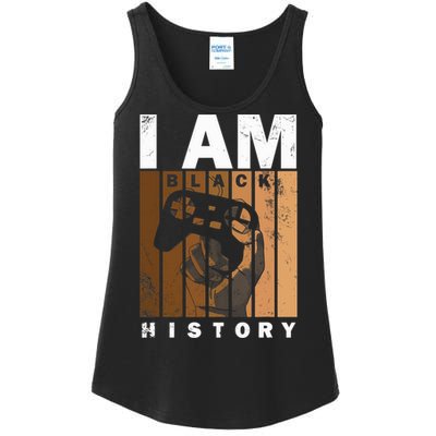 Melanin Black History Month Design For Video Games Lovers Ladies Essential Tank