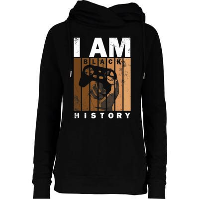 Melanin Black History Month Design For Video Games Lovers Womens Funnel Neck Pullover Hood