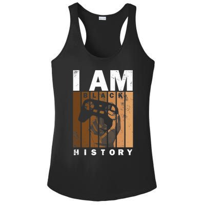 Melanin Black History Month Design For Video Games Lovers Ladies PosiCharge Competitor Racerback Tank