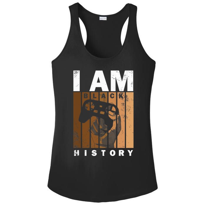 Melanin Black History Month Design For Video Games Lovers Ladies PosiCharge Competitor Racerback Tank