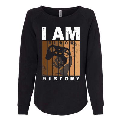 Melanin Black History Month Design For Video Games Lovers Womens California Wash Sweatshirt