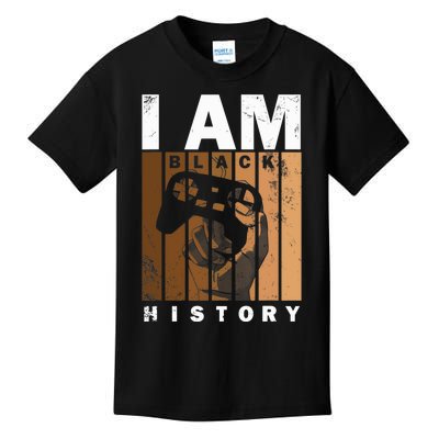 Melanin Black History Month Design For Video Games Lovers Kids T-Shirt