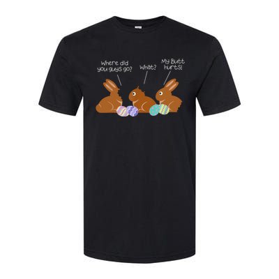 My Butt Hurts Chocolate Bunny Easter Funny Softstyle® CVC T-Shirt