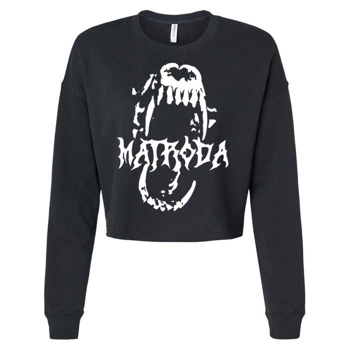 Matroda Bite Heavyweight Cropped Pullover Crew