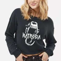 Matroda Bite Heavyweight Cropped Pullover Crew