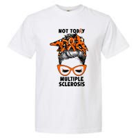 Messy Bun Hair Multiple Sclerosis Awareness Garment-Dyed Heavyweight T-Shirt