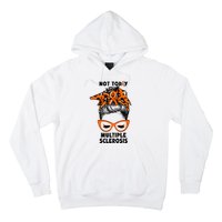 Messy Bun Hair Multiple Sclerosis Awareness Hoodie