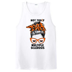 Messy Bun Hair Multiple Sclerosis Awareness PosiCharge Competitor Tank