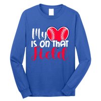 My Baseball Heart Is On That Field Gift Long Sleeve Shirt