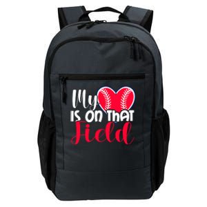 My Baseball Heart Is On That Field Gift Daily Commute Backpack