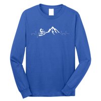 Mountain Bike Heartbeat Cute Bike Heartbeat Gift Long Sleeve Shirt