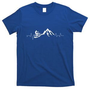 Mountain Bike Heartbeat Cute Bike Heartbeat Gift T-Shirt