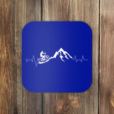 Mountain Bike Heartbeat Cute Bike Heartbeat Gift Coaster