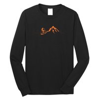 Mountain Bike Heartbea Cute Bike Heartbeat Gift Long Sleeve Shirt