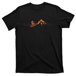 Mountain Bike Heartbea Cute Bike Heartbeat Gift T-Shirt