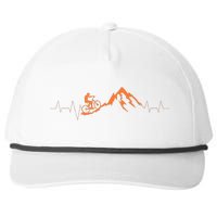 Mountain Bike Heartbea Cute Bike Heartbeat Gift Snapback Five-Panel Rope Hat