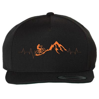 Mountain Bike Heartbea Cute Bike Heartbeat Gift Wool Snapback Cap