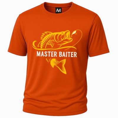 Master Baiter Hoocker Funny Fishing Gift Cooling Performance Crew T-Shirt