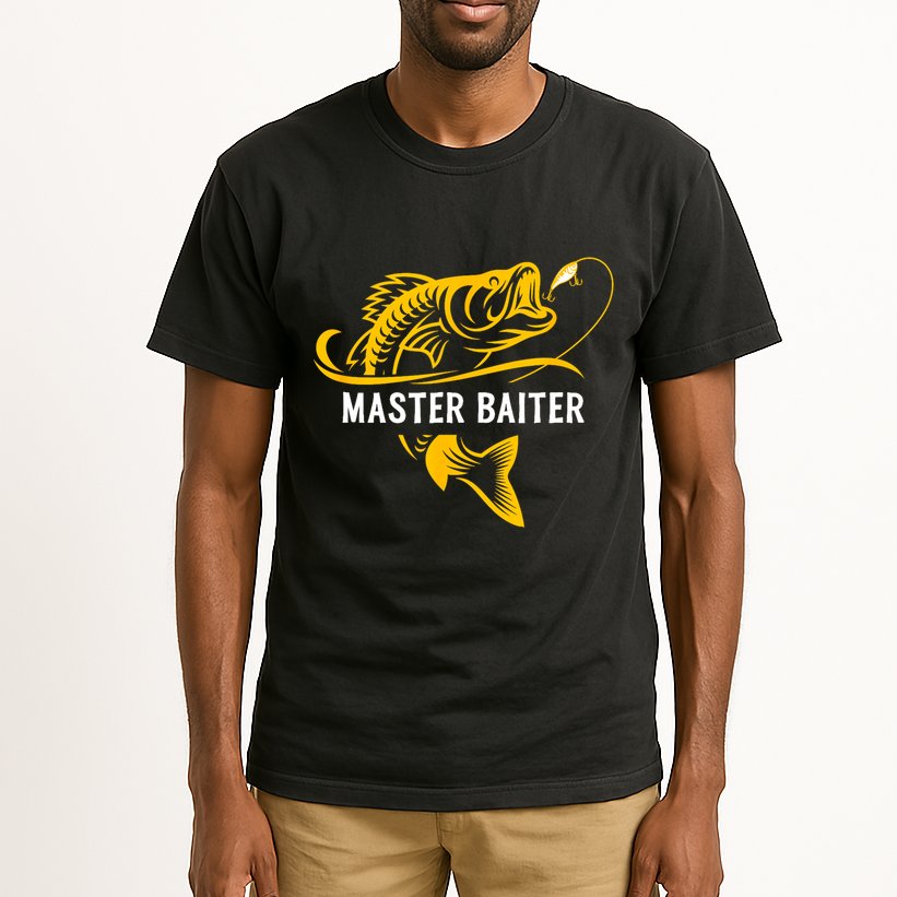 Master Baiter Hoocker Funny Fishing Gift Tall T-Shirt
