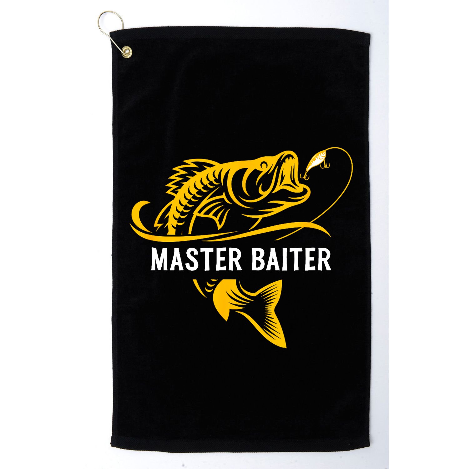 Master Baiter Hoocker Funny Fishing Gift Golf Towel