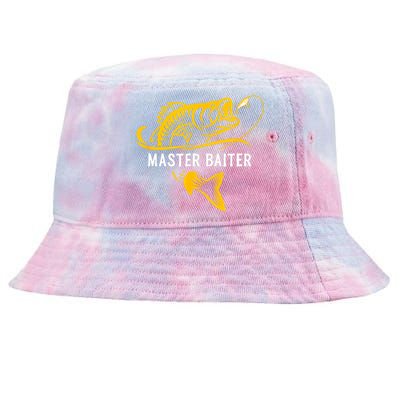 Master Baiter Hoocker Funny Fishing Gift Tie-Dyed Bucket Hat