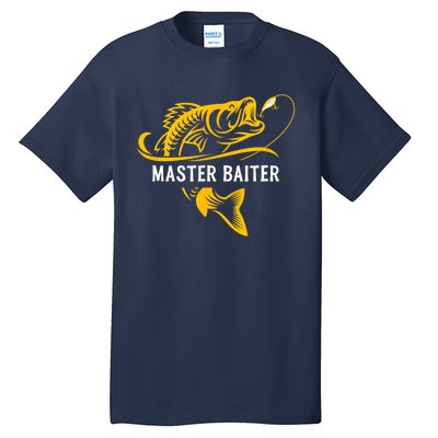 Master Baiter Hoocker Funny Fishing Gift Tall T-Shirt