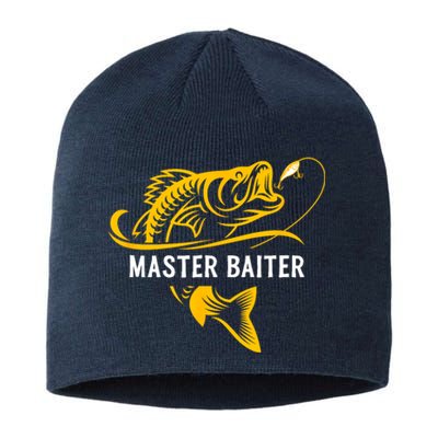 Master Baiter Hoocker Funny Fishing Gift Sustainable Beanie