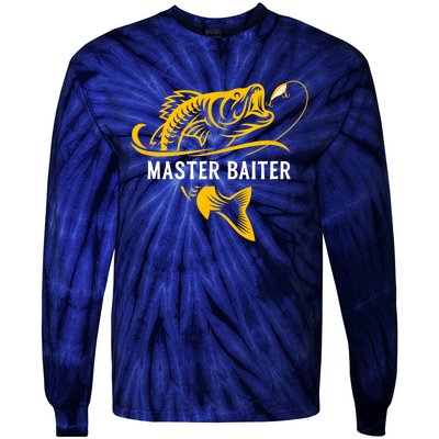 Master Baiter Hoocker Funny Fishing Gift Tie-Dye Long Sleeve Shirt