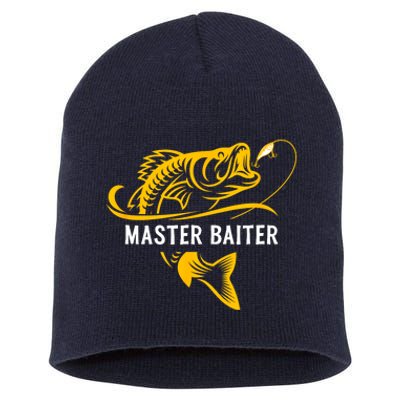 Master Baiter Hoocker Funny Fishing Gift Short Acrylic Beanie