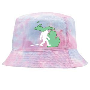 Michigan Bigfoot Hunter State Gift Tie-Dyed Bucket Hat