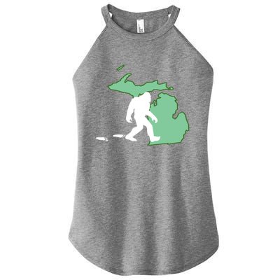 Michigan Bigfoot Hunter State Gift Women's Perfect Tri Rocker Tank