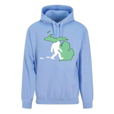 Michigan Bigfoot Hunter State Gift Unisex Surf Hoodie