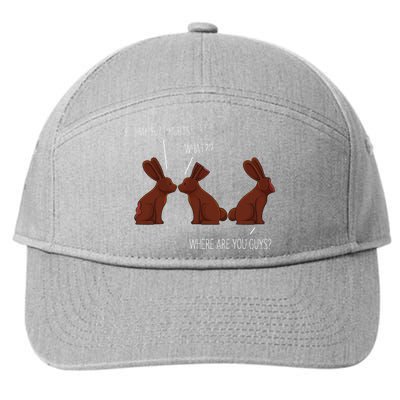 My Butt Hurts Funny Easter Chocolate Bunny Meme Joke Gift 7-Panel Snapback Hat