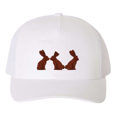 My Butt Hurts Funny Easter Chocolate Bunny Meme Joke Gift Yupoong Adult 5-Panel Trucker Hat