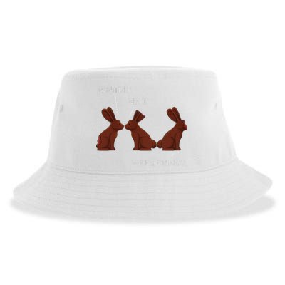 My Butt Hurts Funny Easter Chocolate Bunny Meme Joke Gift Sustainable Bucket Hat