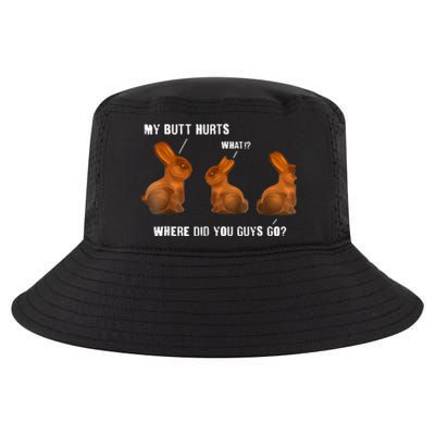 My Butt Hurts Chocolate Bunny Easter Funny Cool Comfort Performance Bucket Hat