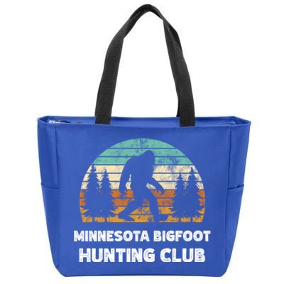 Minnesota Bigfoot Hunting Club Sasquatch Fan Gift Zip Tote Bag