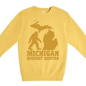 Michigan Bigfoot Hunter Premium Crewneck Sweatshirt